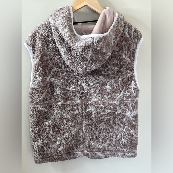 Prana Polar Escape Vest Beige Size Small Sherpa - Picture 2 of 7